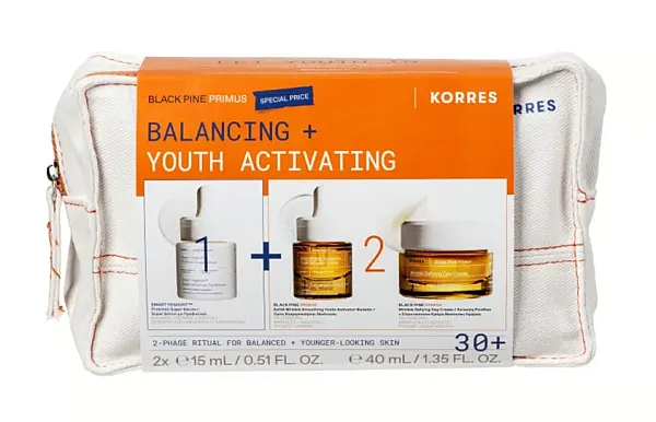 Korres Black Pine Primus Balancing and Youth Activating Set